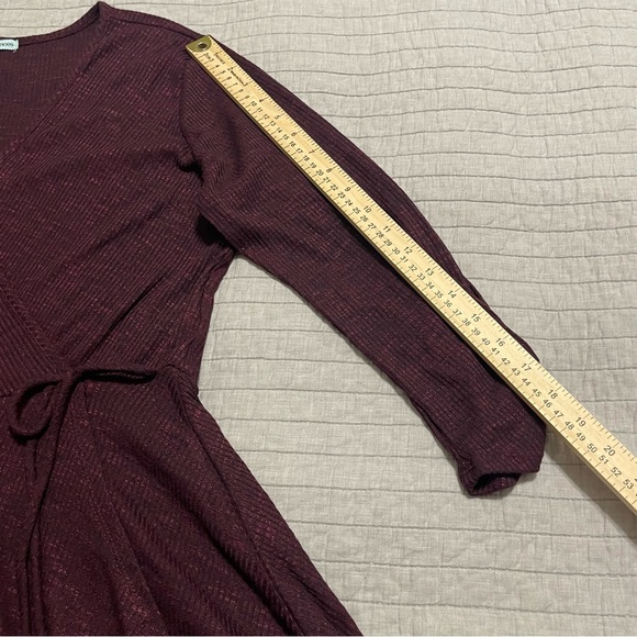 Maurices Women's Ribbed Sweater Dress with Wrap Front Size XL - Picture 4 of 8